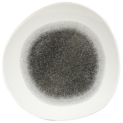 Тарелка мелкая "Волна" 28,6см, без борта, цвет Raku Quartz Black, Studio Prints