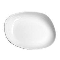 Тарелка мелкая 14х11см h3см, фарфор, серия Yayoi, цвет белый