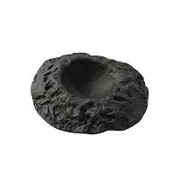 Салатник для комплиментов стеклянный «Луна» черный 125мл d22см, Crater