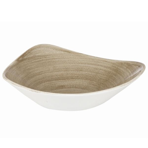 Салатник треугольный 0,60л d23,5см, без борта, Stonecast Patina, цвет Antique Taupe