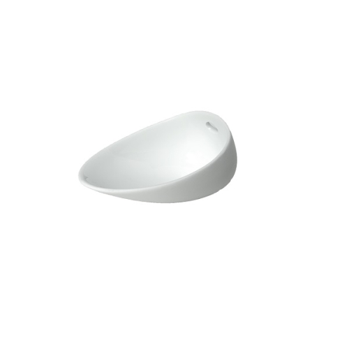 Тарелка мелкая 10х8см h5см, фарфор, серия Jomon mini, цвет белый Тарелка мелкая 10х8см h5см, фарфор, серия Jomon mini, цвет белый