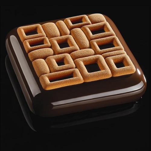 Форма для мороженого/суфле 3D "TOP Майя" 135х135мм h7мм, 90мл, 2 ячейки, силикон Форма для мороженого/суфле 3D "TOP Майя" 135х135мм h7мм, 90мл, 2 ячейки, силикон