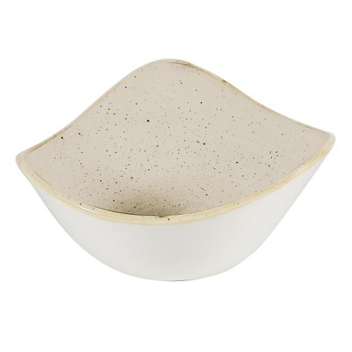Салатник треугольный 0,37л d18,5см, без борта, Stonecast, цвет Nutmeg Cream