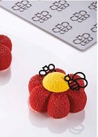 Форма силиконовая "Gourmand Honey Bees" d20мм, d25мм, d30мм h1,5мм,  52 ячейки 