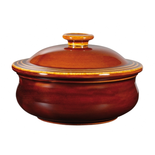 Горшок для запекания 0,43л d14см, керамика, с крышкой, Rustics Simmer, цвет Brown Горшок для запекания 0,43л d14см, керамика, с крышкой, Rustics Simmer, цвет Brown