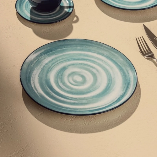 Пара чайная (чашка 200мл и блюдце 14см), керамика, серия UNNI декор OCEANICA фото 3 Пара чайная (чашка 200мл и блюдце 14см), керамика, серия UNNI декор OCEANICA фото 3