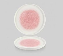 Тарелка мелкая CHEFS Walled d21см h2см, с прямым бортом, цвет Raku Quartz Pink, Studio Prints