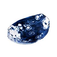 Салатник овальный стеклянный "Индиго" 0,30л 25х19см, цвет синий, Indigo