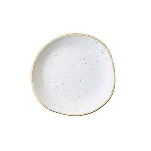 Тарелка мелкая "Волна" 18,6см, без борта, Stonecast, цвет Barley White Тарелка мелкая "Волна" 18,6см, без борта, Stonecast, цвет Barley White