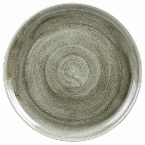 Тарелка мелкая d32,4см, без борта, Stonecast Patina, цвет Burnished Green