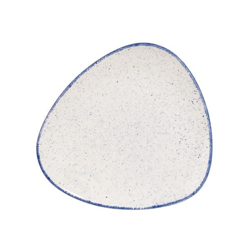 Тарелка мелкая треугольная 22,9см, без борта, Stonecast Hints, цвет Indigo Blue
