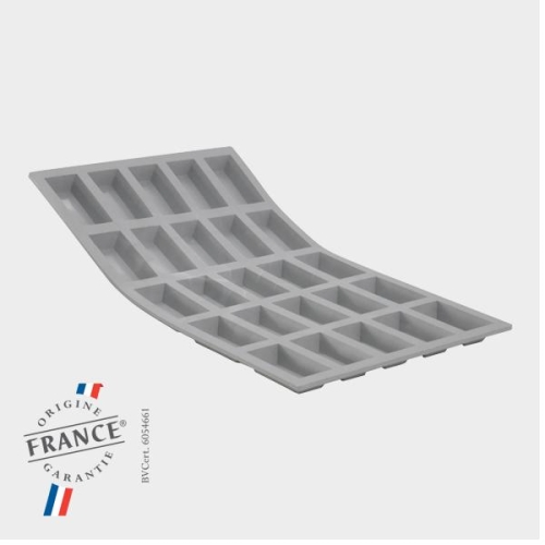 Форма силик. д/зам. и вып. "Эластомуль Прямоугольник-мини" 49х26мм h11мм, 105мл, 25 ячеек Форма силик. д/зам. и вып. "Эластомуль Прямоугольник-мини" 49х26мм h11мм, 105мл, 25 ячеек