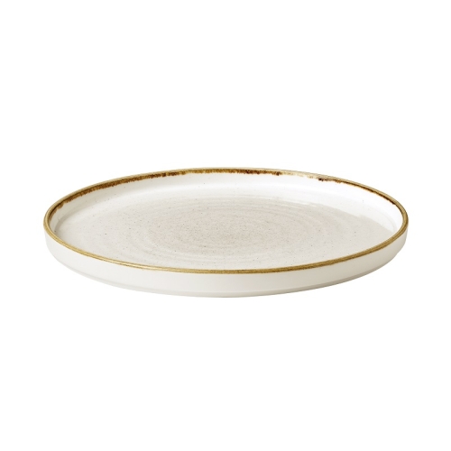 Тарелка мелкая d26см h2см, с прямым бортом, Chefs Plates, Stonecast, цвет Barley White