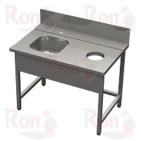 Стол  СО М1L 1200*750*870 входной с левым крепл.