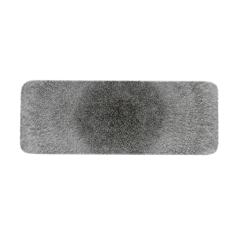 Блюдо сервировочное прямоугольное 37,6х14см, цвет Raku Quartz Black, Studio Prints