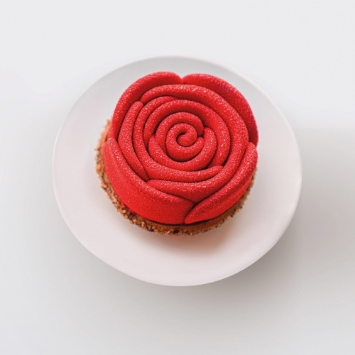 Форма силиконовая PAVOFLEX для пирож. 3D "La vie en rose" d78мм h26мм, 100мл, 12 ячеек