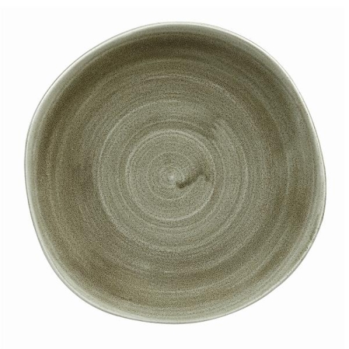 Тарелка мелкая "Волна" 21см, без борта, Stonecast Patina, цвет Burnished Green