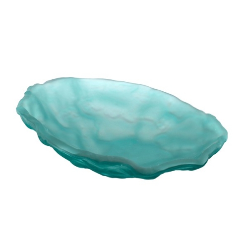 Салатник стеклянный «Море» матовый зеленый d22см h7см, Mar-Green Салатник стеклянный «Море» матовый зеленый d22см h7см, Mar-Green