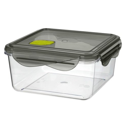 Контейнер "BRILLIANT" 1,15л (16х16см h8см), с герметичной крышкой, с клапаном, пластик (тритан) Контейнер "BRILLIANT" 1,15л (16х16см h8см), с герметичной крышкой, с клапаном, пластик (тритан)
