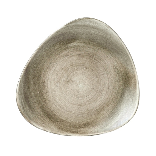 Тарелка мелкая треугольная 26,5см, без борта, Stonecast Patina, цвет Antique Taupe