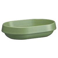 Салатник керамический овальный 0,65л 20,5х14см h5см, серия Welcome, цвет ярко-зеленый