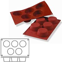 Форма силик. д/зам. и вып. "Маффин" d81мм h32мм, 5 ячеек