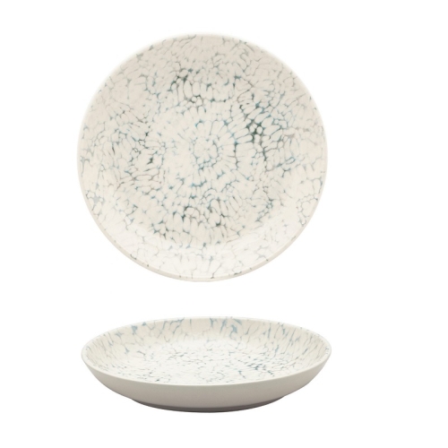 Тарелка глубокая 20,5см, серия FLAT декор TIE-DYE, керамика Тарелка глубокая 20,5см, серия FLAT декор TIE-DYE, керамика