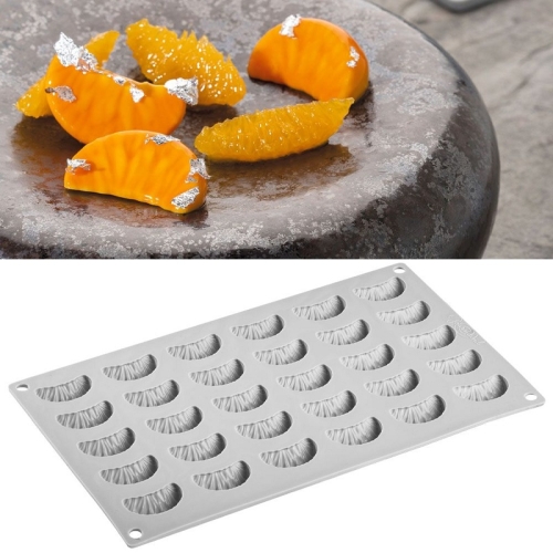 Форма силиконовая "Gourmand Мандарин долька" 38х22мм h15мм, 5мл, 30 ячеек Форма силиконовая "Gourmand Мандарин долька" 38х22мм h15мм, 5мл, 30 ячеек