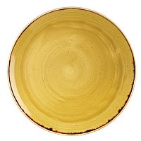 Тарелка мелкая 28,8см, без борта, Stonecast, цвет Mustard Seed Yellow