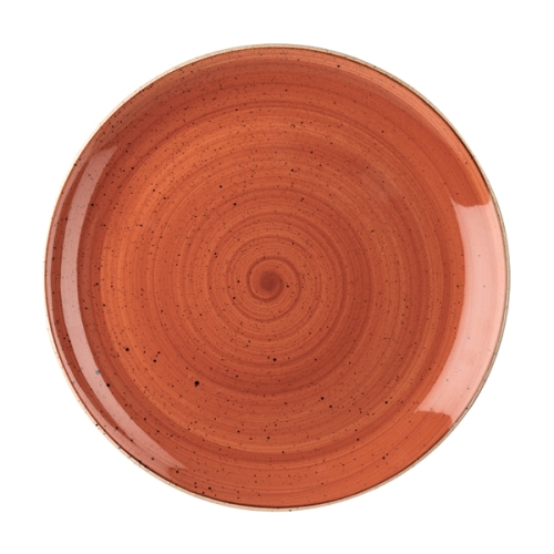 Тарелка мелкая 28,8см, без борта, Stonecast, цвет Spiced Orange