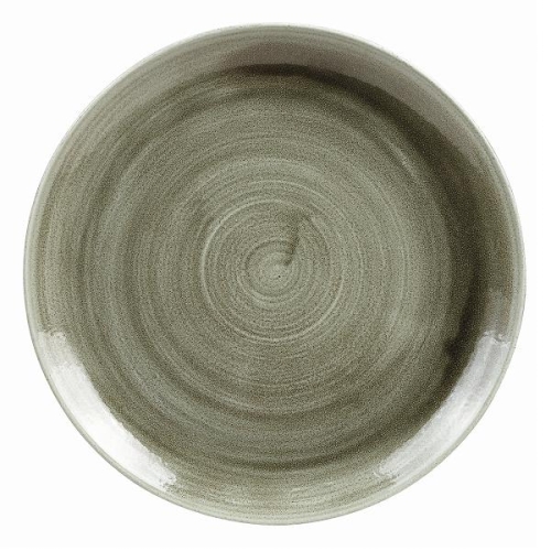 Тарелка мелкая 26см, без борта, Stonecast Patina, цвет Burnished Green