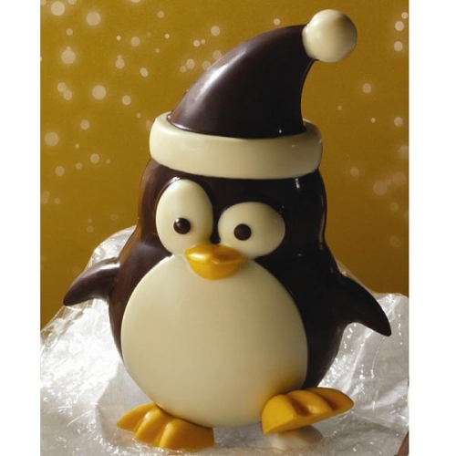 Форма д/шок. 3D "Пингвин" 130х105мм h170мм, 250гр, пластик Форма д/шок. 3D "Пингвин" 130х105мм h170мм, 250гр, пластик