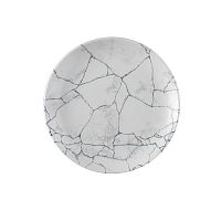 Тарелка мелкая 26см, без борта, цвет Kintsugi Pearl Grey, Studio Prints