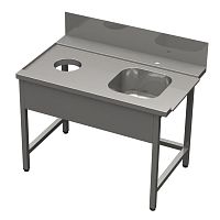 Стол  СО М1Р 1400*750*870 входной с правым крепл.