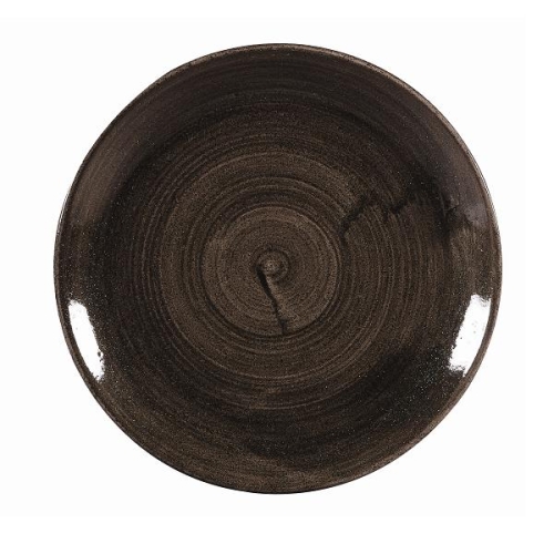 Тарелка мелкая 21,7см, без борта, Stonecast Patina, цвет Iron Black