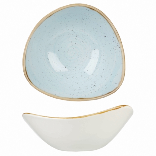 Салатник треугольный 0,26л d15,3см, без борта, Stonecast, цвет Duck Egg Blue