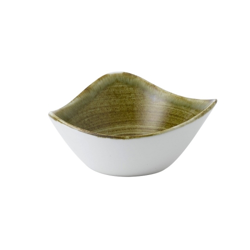Салатник треугольный 0,26л d15,3см, без борта, Stonecast Plume, цвет Olive