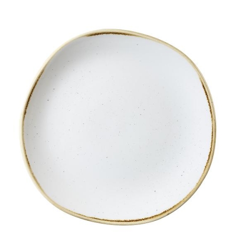 Тарелка мелкая "Волна" 26,4см, без борта, Stonecast, цвет Barley White
