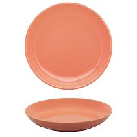 Тарелка глубокая 20,5см, серия FLAT декор APRICOT, керамика