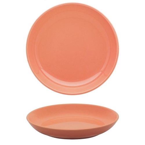 Тарелка глубокая 20,5см, серия FLAT декор APRICOT, керамика Тарелка глубокая 20,5см, серия FLAT декор APRICOT, керамика