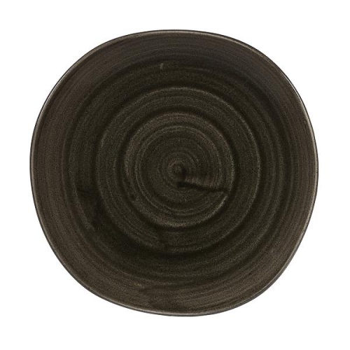 Тарелка мелкая "Волна" 21см, без борта, Stonecast Patina, цвет Iron Black