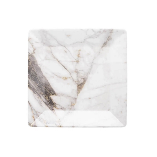 Тарелка квадратная мелкая 20х20см, серия QUARTIER, декор GOLDEN STONE Тарелка квадратная мелкая 20х20см, серия QUARTIER, декор GOLDEN STONE