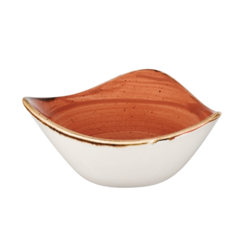 Салатник треугольный 0,37л d18,5см, без борта, Stonecast, цвет Spiced Orange