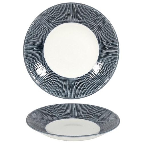 Тарелка глубокая 22,5см h2,7см, без борта, Bamboo, цвет Mist
