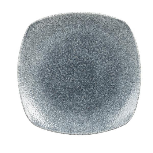 Тарелка мелкая квадратная 25,2см, цвет Raku Topaz Blue, Studio Prints