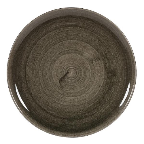 Тарелка мелкая d32,4см, без борта, Stonecast Patina, цвет Iron Black