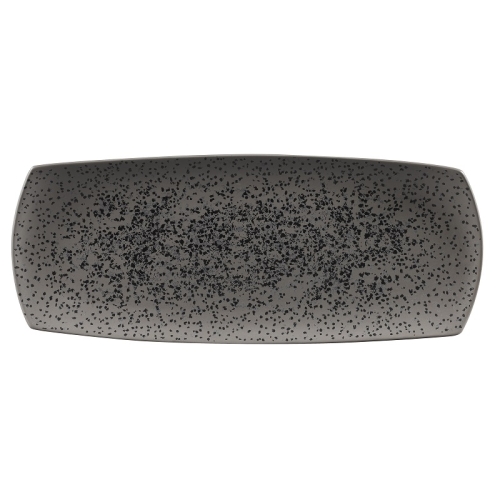 Блюдо прямоугольное узкое 35,5х14см, без борта, Menu Shades, цвет Caldera Flint Grey Блюдо прямоугольное узкое 35,5х14см, без борта, Menu Shades, цвет Caldera Flint Grey