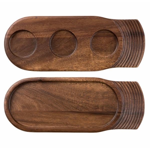 Блюдо сервировочное 35,5х14см, двухстороннее, дерево, Igneous Wood Блюдо сервировочное 35,5х14см, двухстороннее, дерево, Igneous Wood