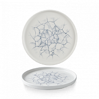Тарелка мелкая CHEFS Walled d26см h2см, с прямым бортом, цвет Pearl Grey, Studio Prints Kintsugi