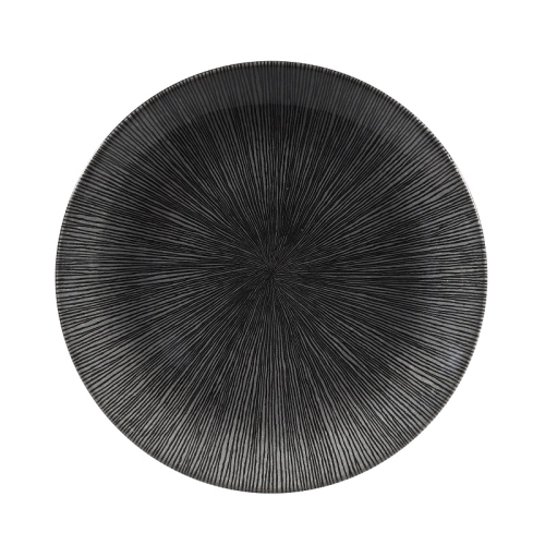 Тарелка мелкая 26см, без борта, цвет Agano Black, Studio Prints